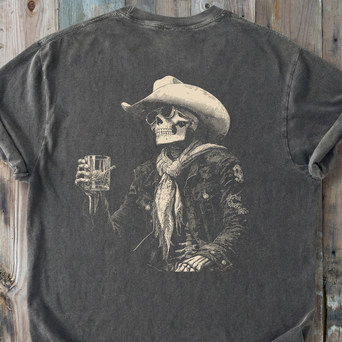 Skeleton After Hour BACK PRINT - Premium Heavyweight Tee