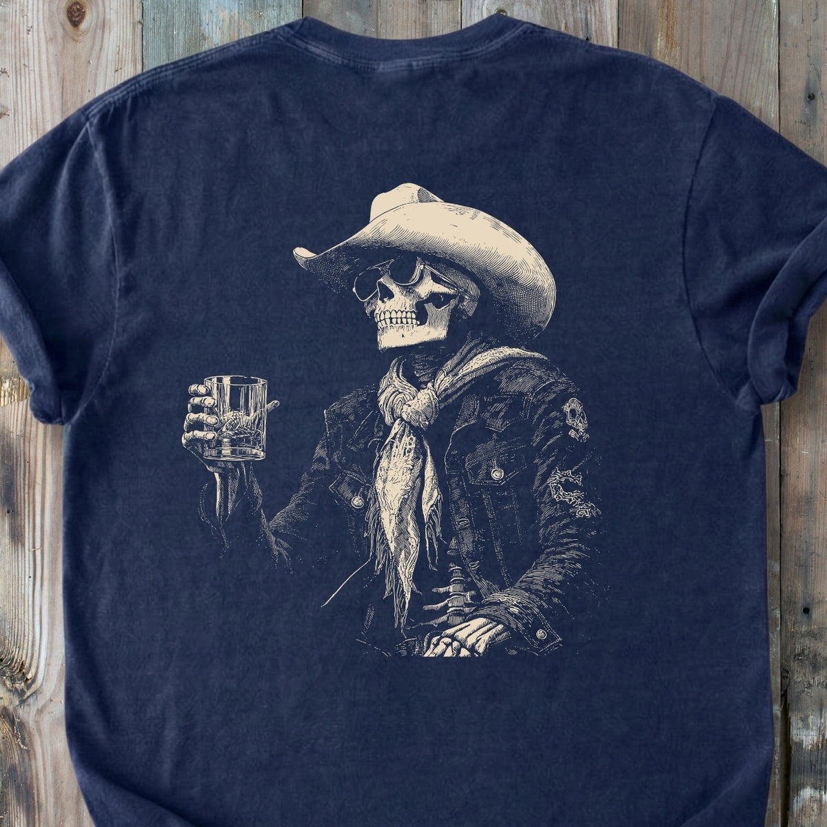 Skeleton After Hour BACK PRINT - Premium Heavyweight Tee