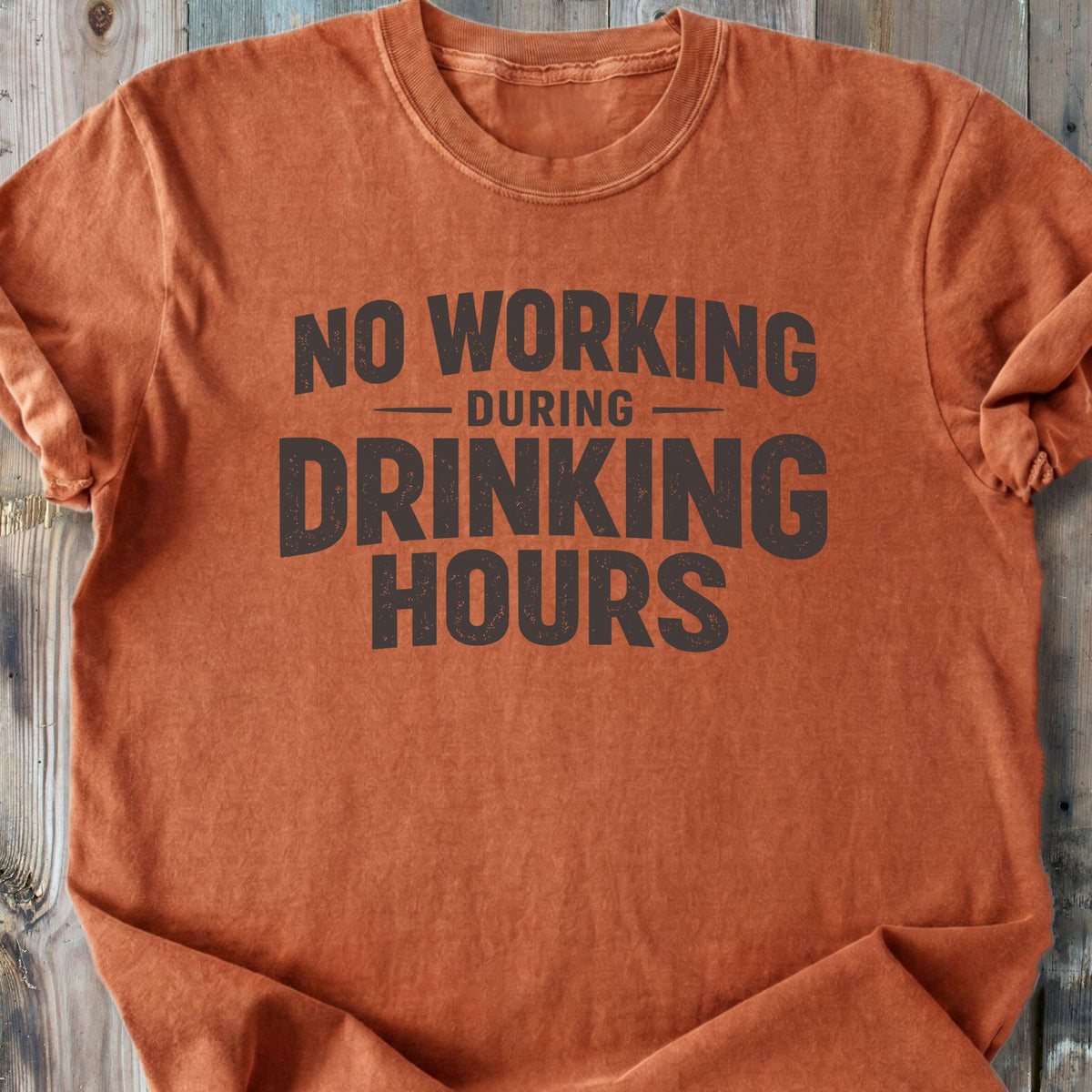 No Working During Drinking Hours - Premium Heavyweight Tee