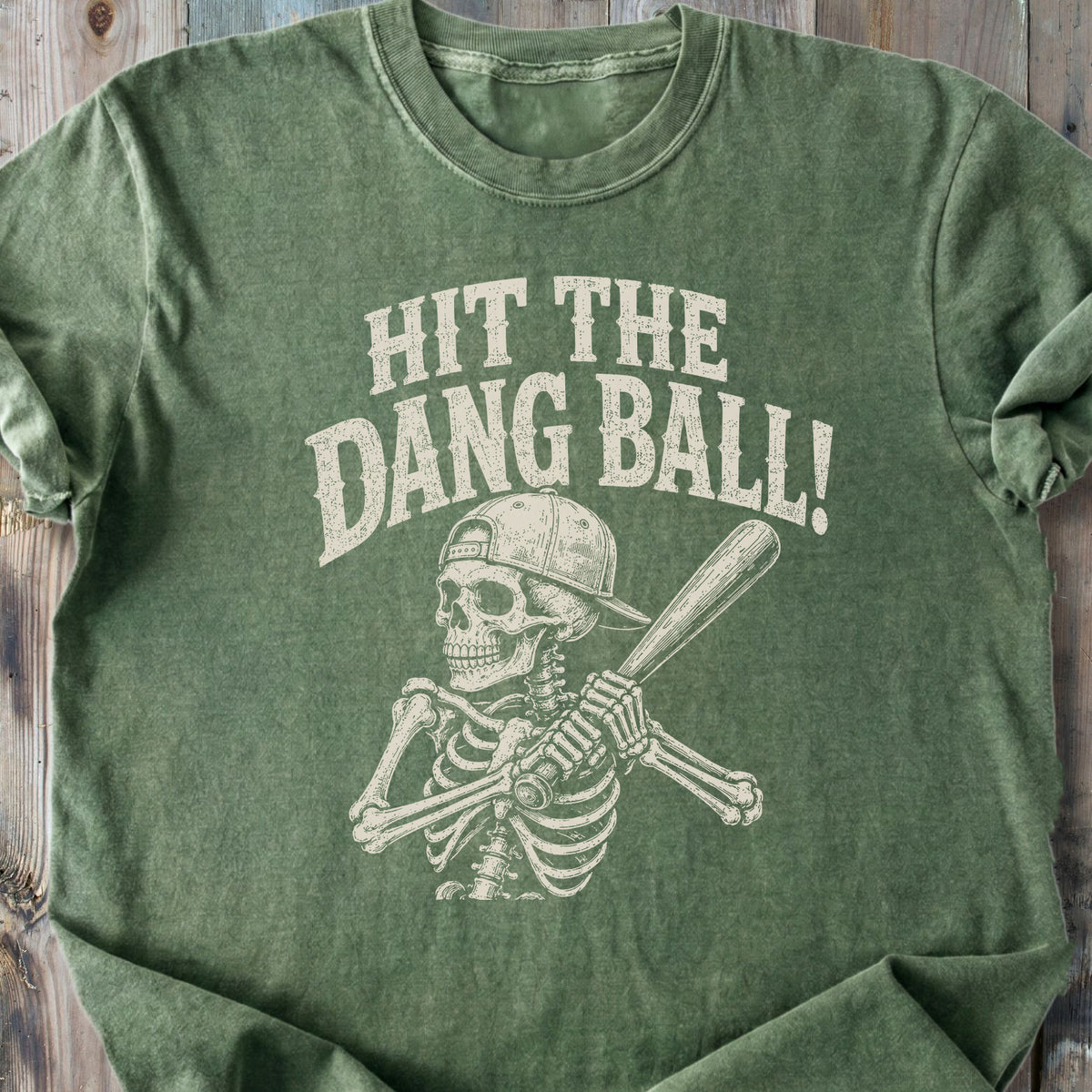 Hit The Dang Ball Skeleton - Premium Heavyweight Tee