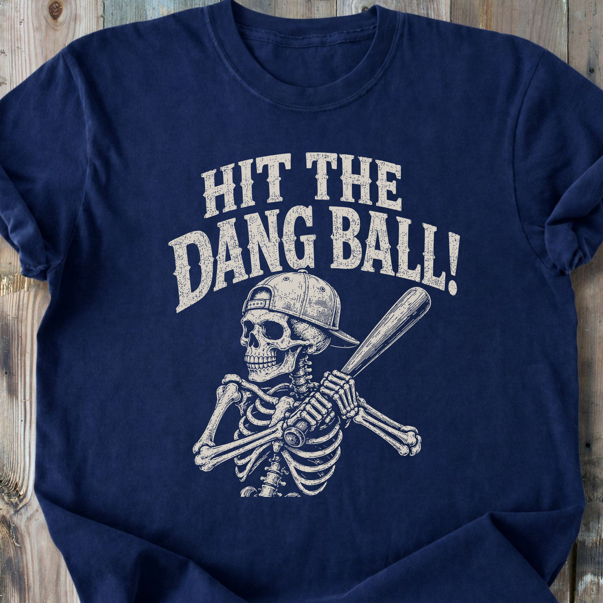 Hit The Dang Ball Skeleton - Premium Heavyweight Tee