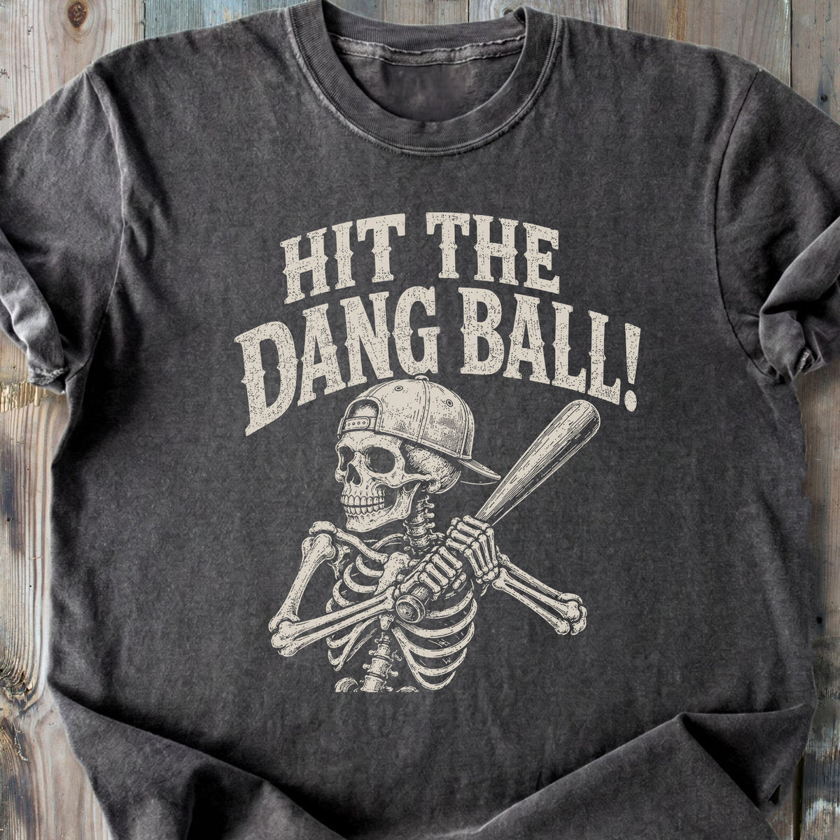 Hit The Dang Ball Skeleton - Premium Heavyweight Tee