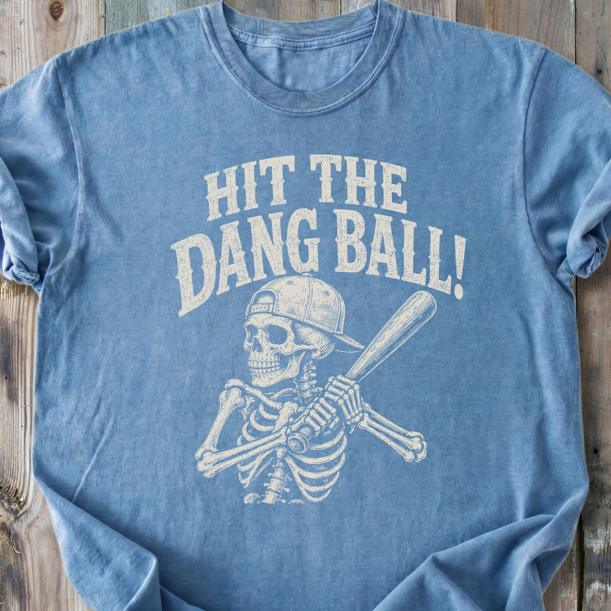 Hit The Dang Ball Skeleton - Premium Heavyweight Tee