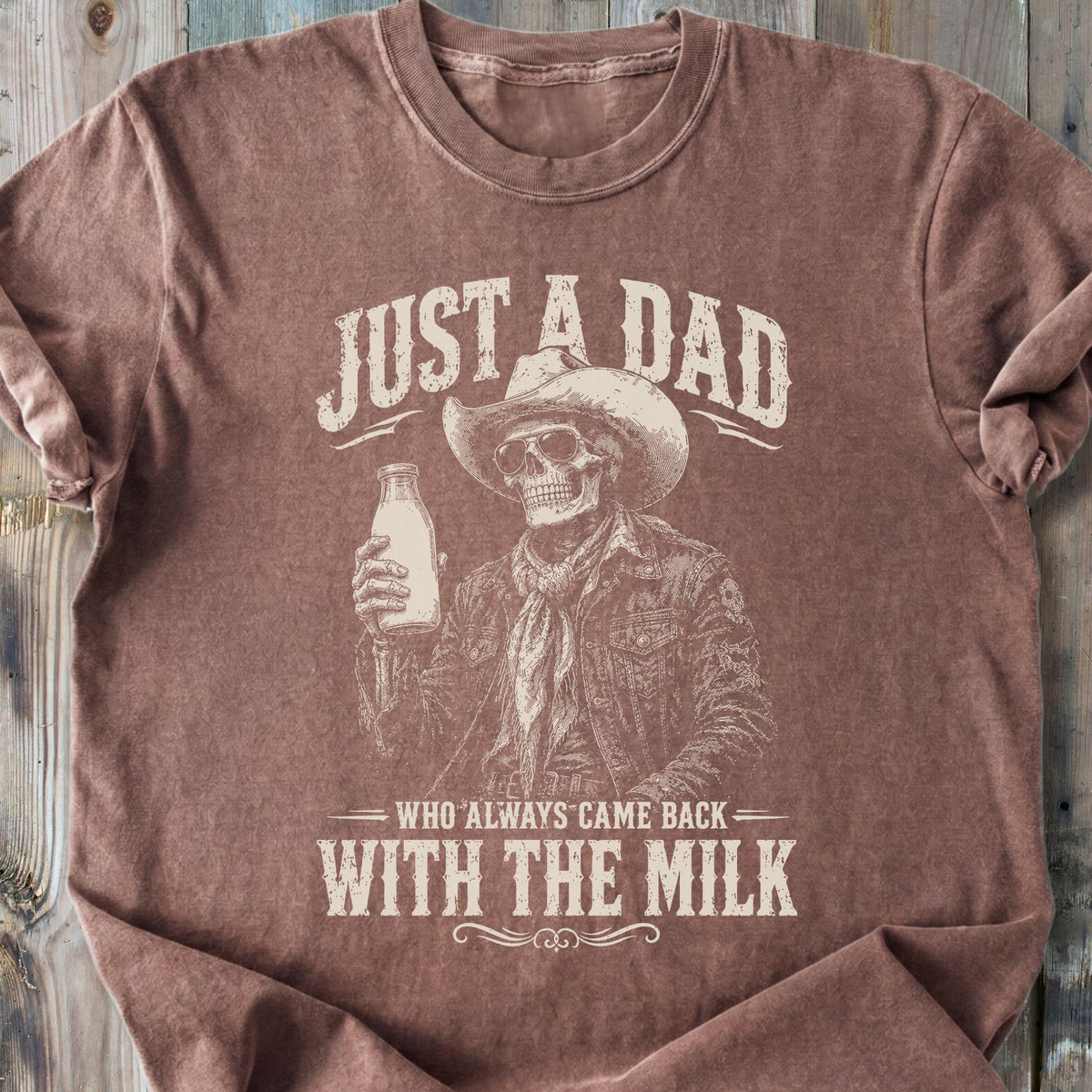 Just A Dad Who Came Back - Premium Heavyweight Tee