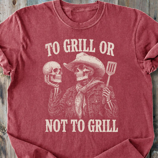 To Grill Or Not To Grill - Premium Heavyweight Tee