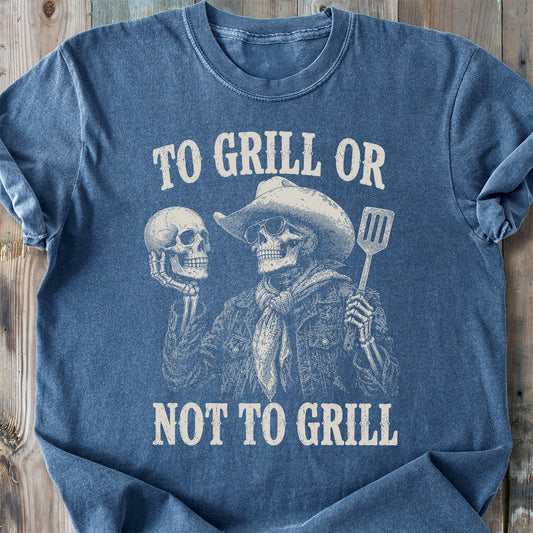 To Grill Or Not To Grill - Premium Heavyweight Tee