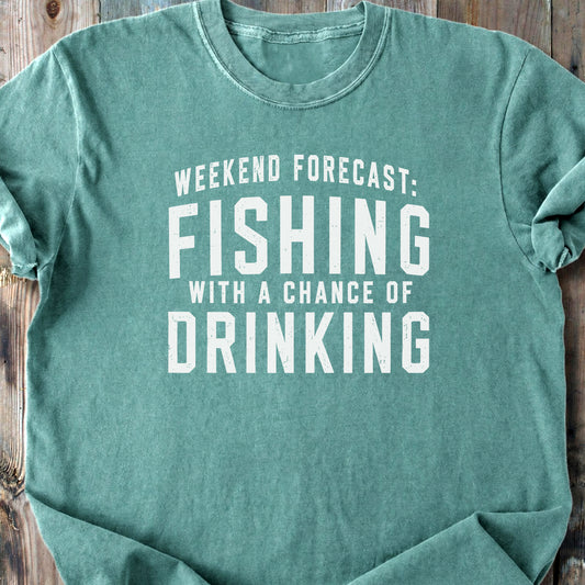 Weekend Forecast Fishing - Premium Heavyweight Tee