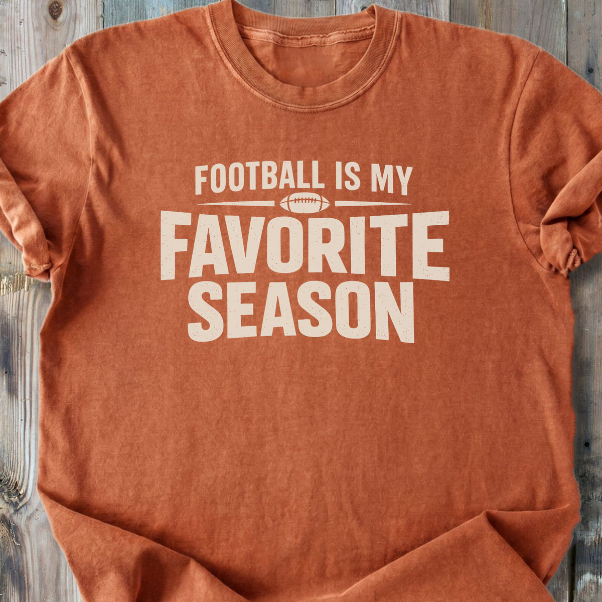 Football Is My Favorite Season - Premium Heavyweight Tee