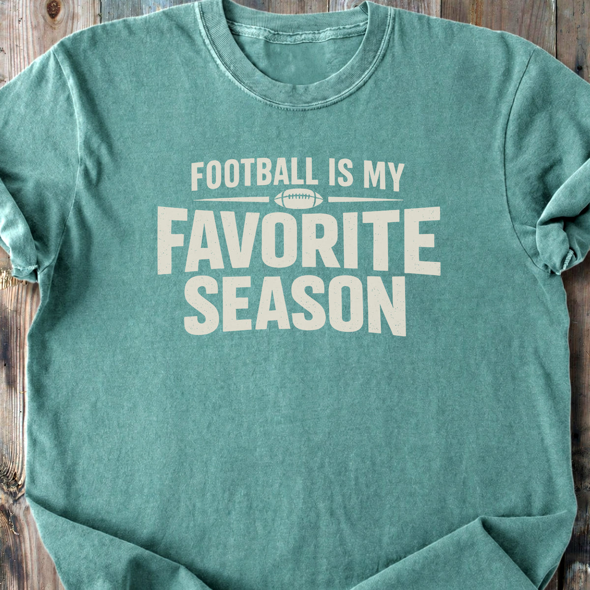 Football Is My Favorite Season - Premium Heavyweight Tee
