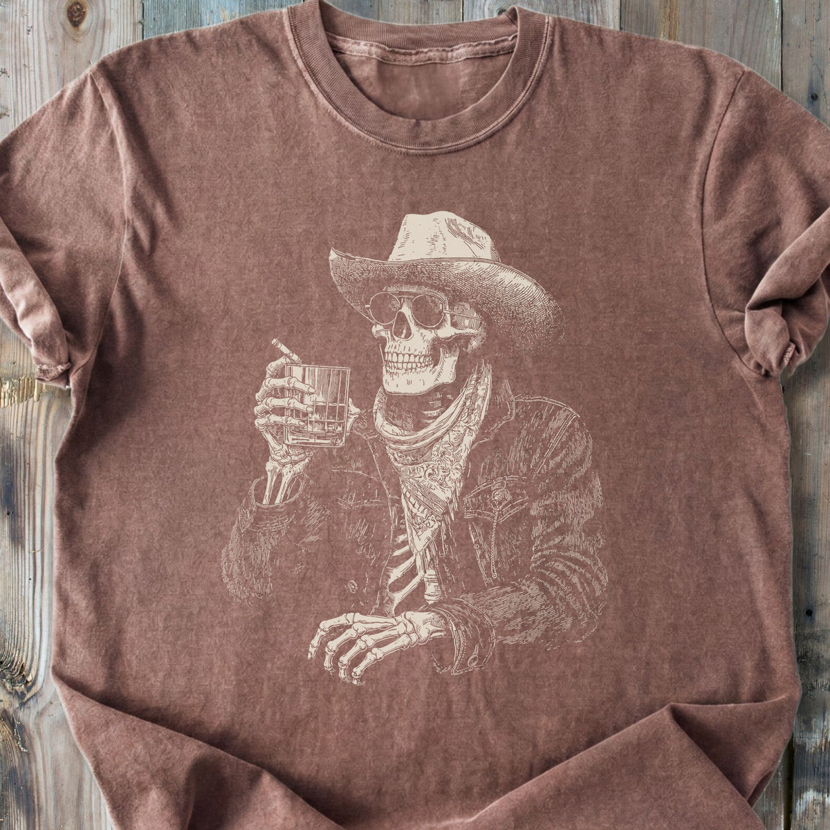 Last Call Skeleton - Premium Heavyweight Tee