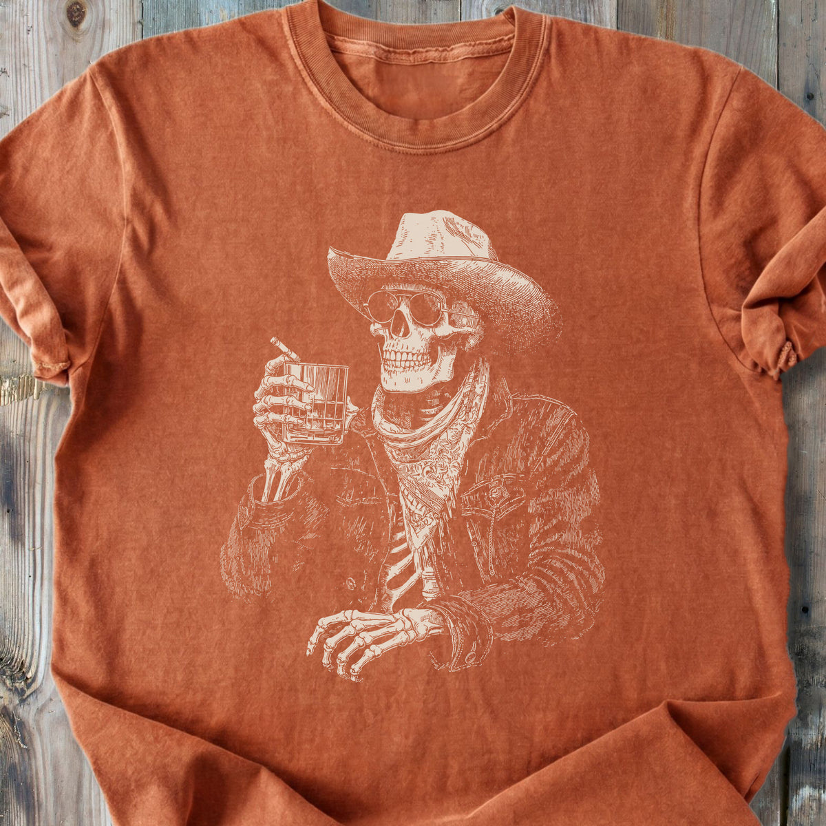 Last Call Skeleton - Premium Heavyweight Tee