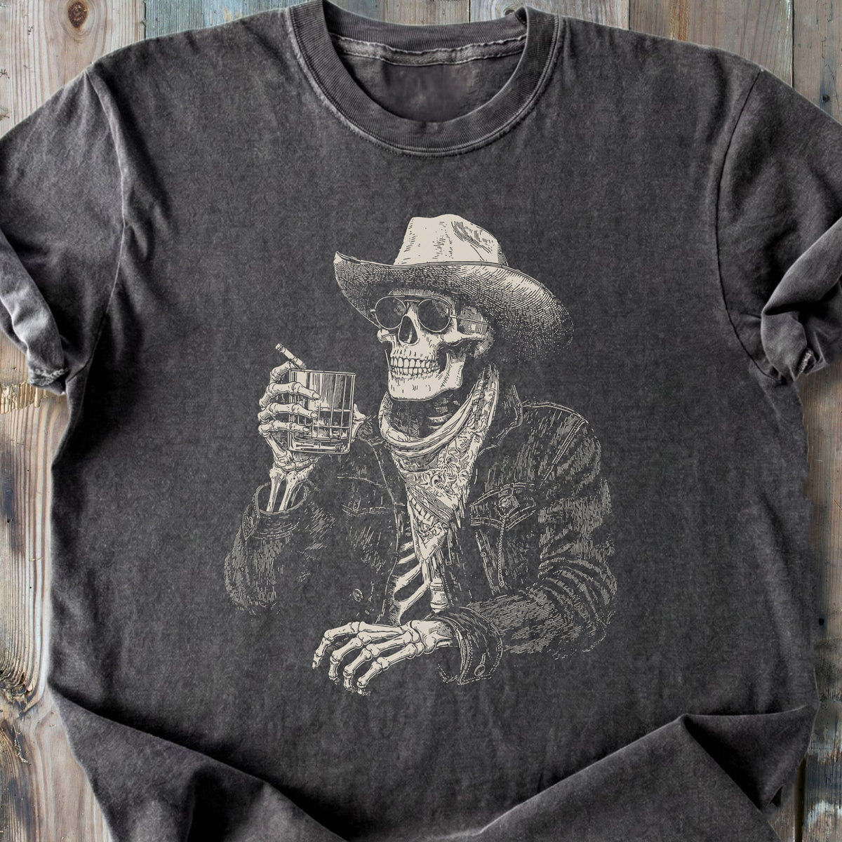 Last Call Skeleton - Premium Heavyweight Tee