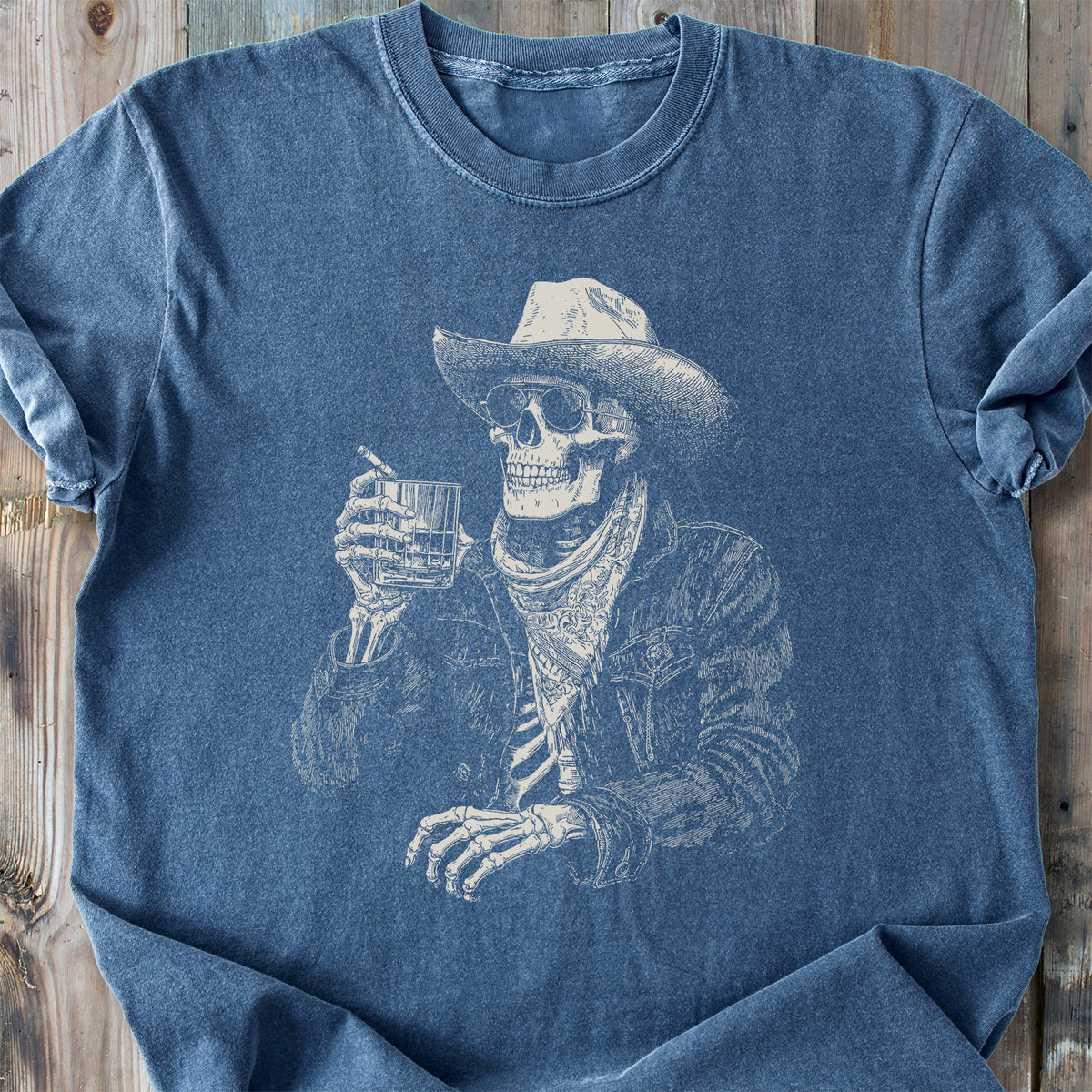 Last Call Skeleton - Premium Heavyweight Tee