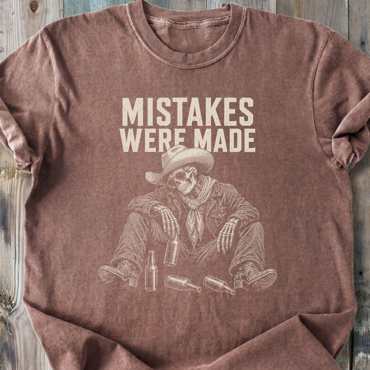 Mistakes Were Made Skeleton - Premium Heavyweight Tee