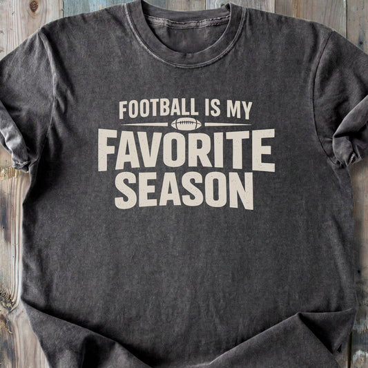 Football Is My Favorite Season - Premium Heavyweight Tee