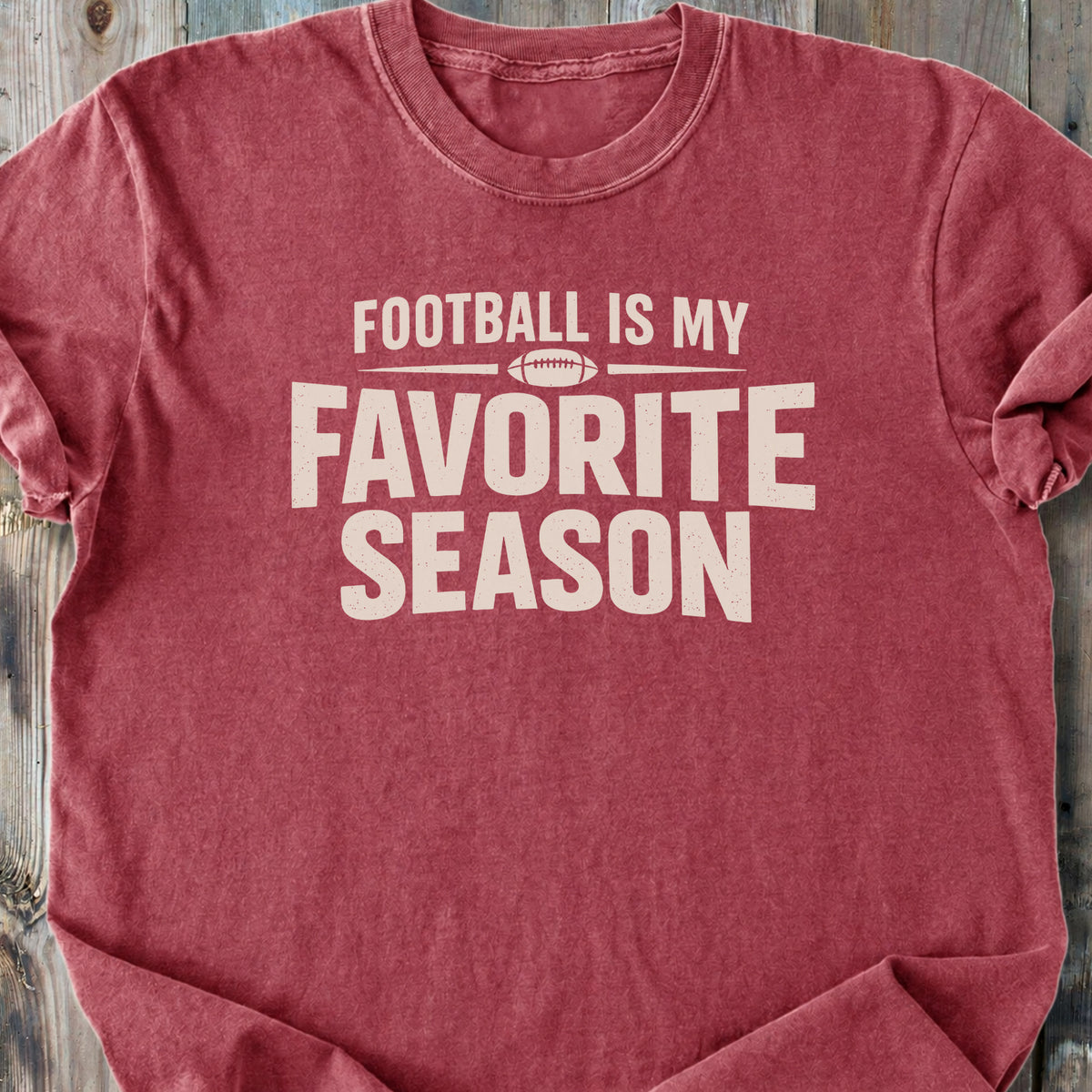 Football Is My Favorite Season - Premium Heavyweight Tee