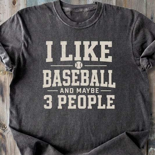 I Like Baseball - Premium Heavyweight Tee