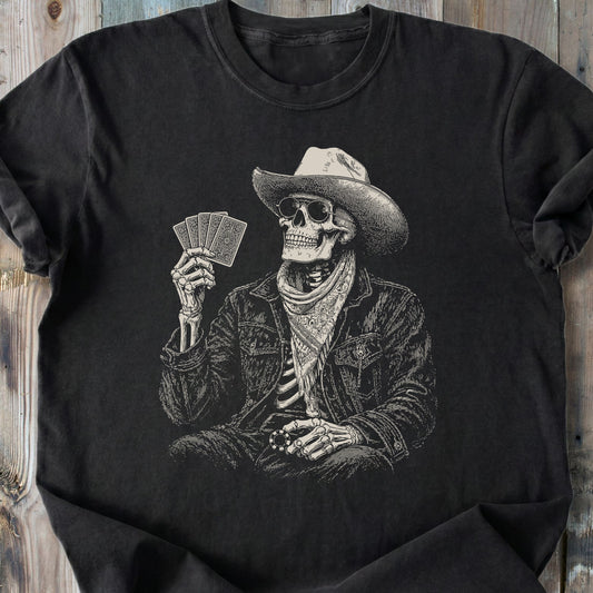 The Gambler Skeleton - Premium Heavyweight Tee