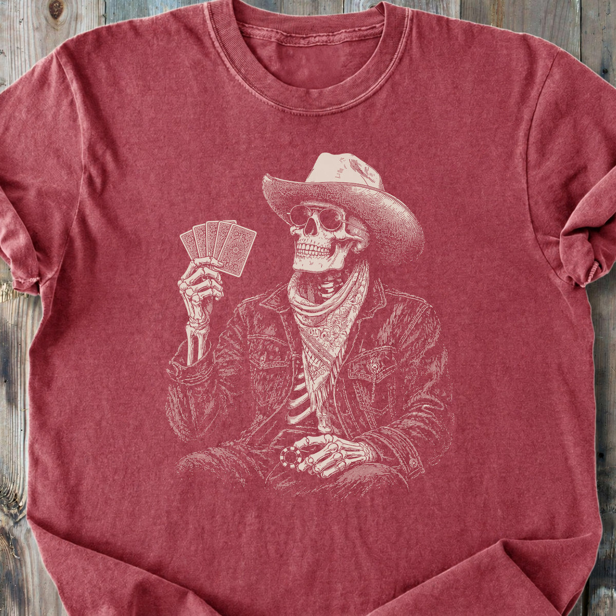 The Gambler Skeleton - Premium Heavyweight Tee