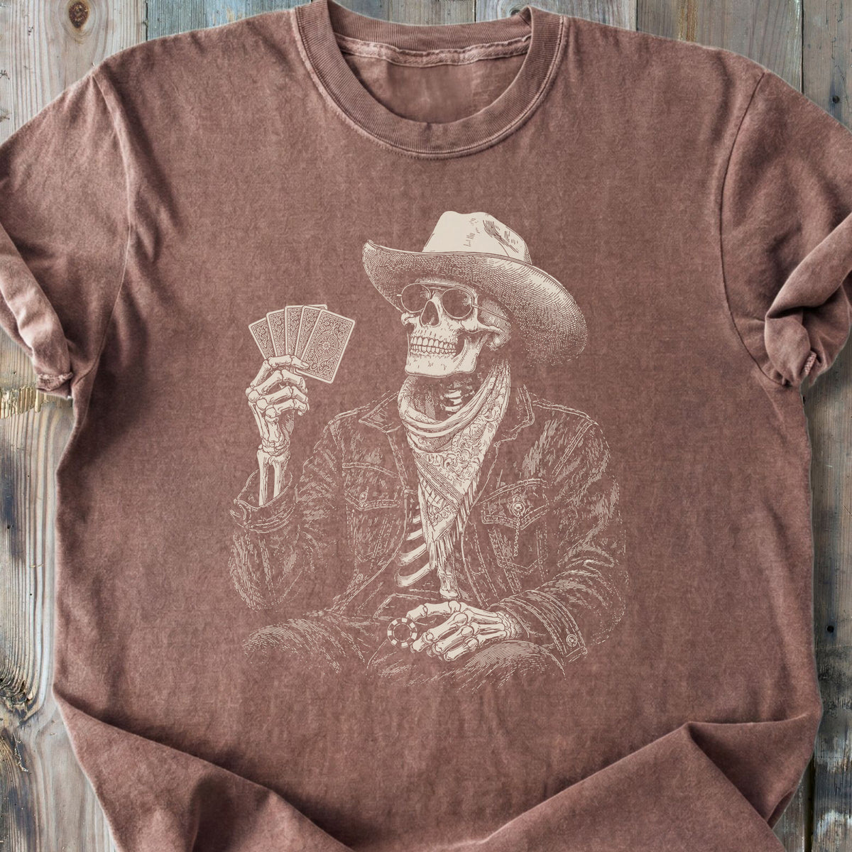 The Gambler Skeleton - Premium Heavyweight Tee