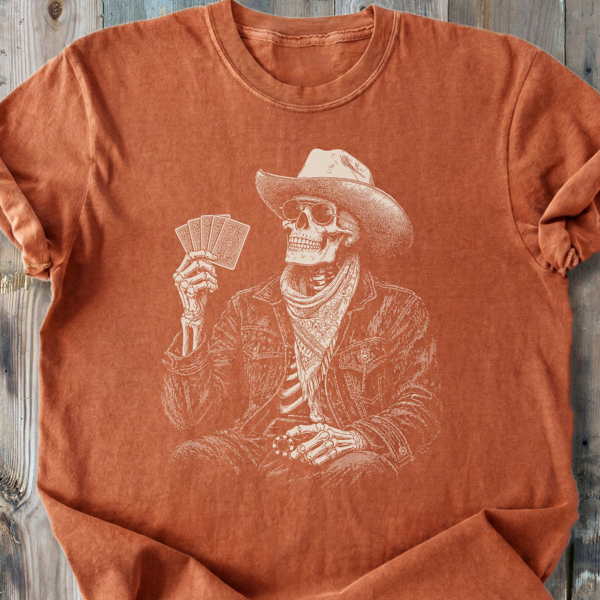 The Gambler Skeleton - Premium Heavyweight Tee