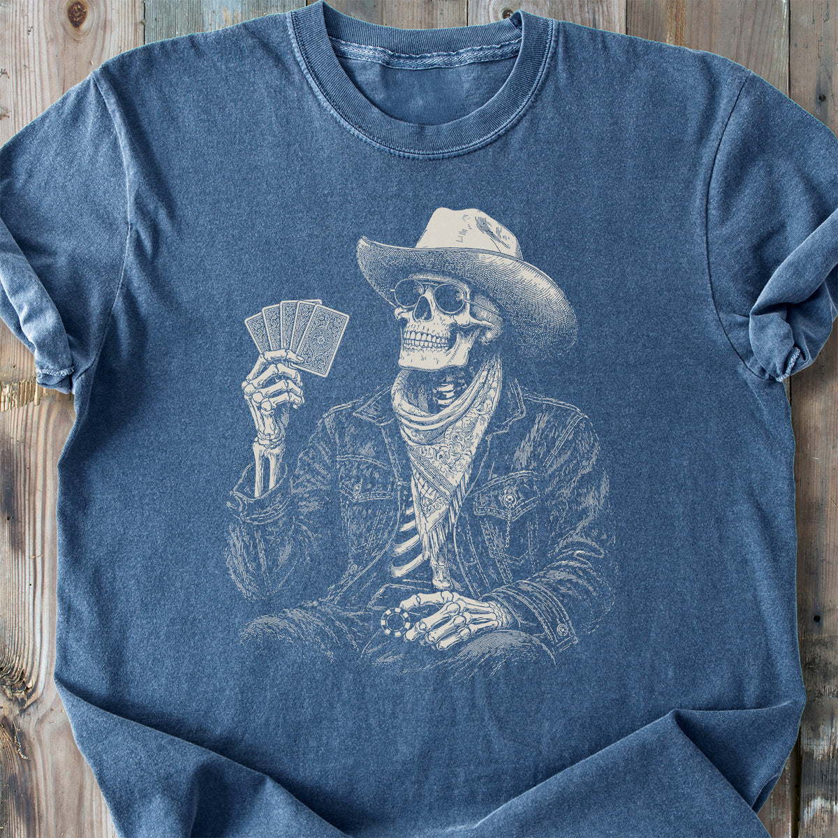 The Gambler Skeleton - Premium Heavyweight Tee