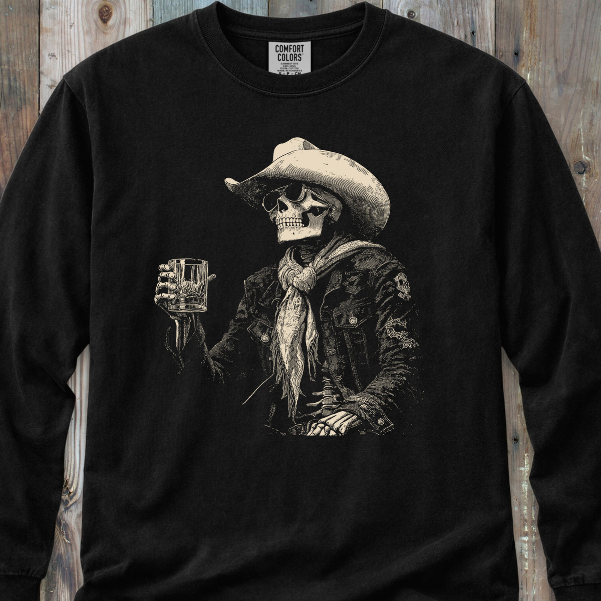 Skeleton After Hour Long-Sleeve Tee