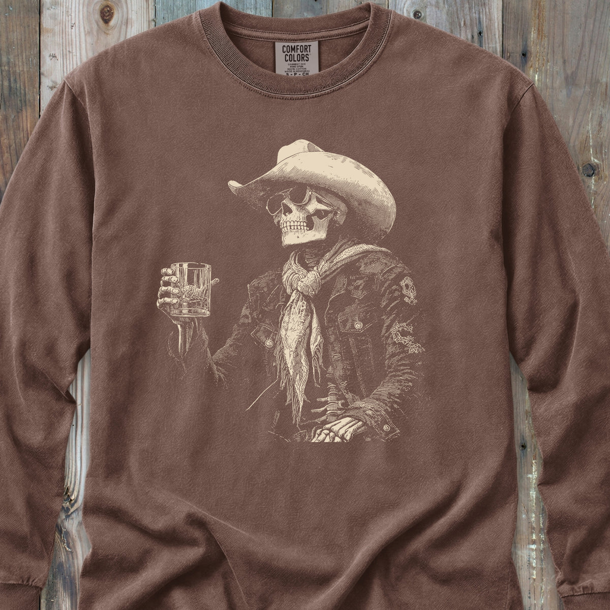 Skeleton After Hour Long-Sleeve Tee