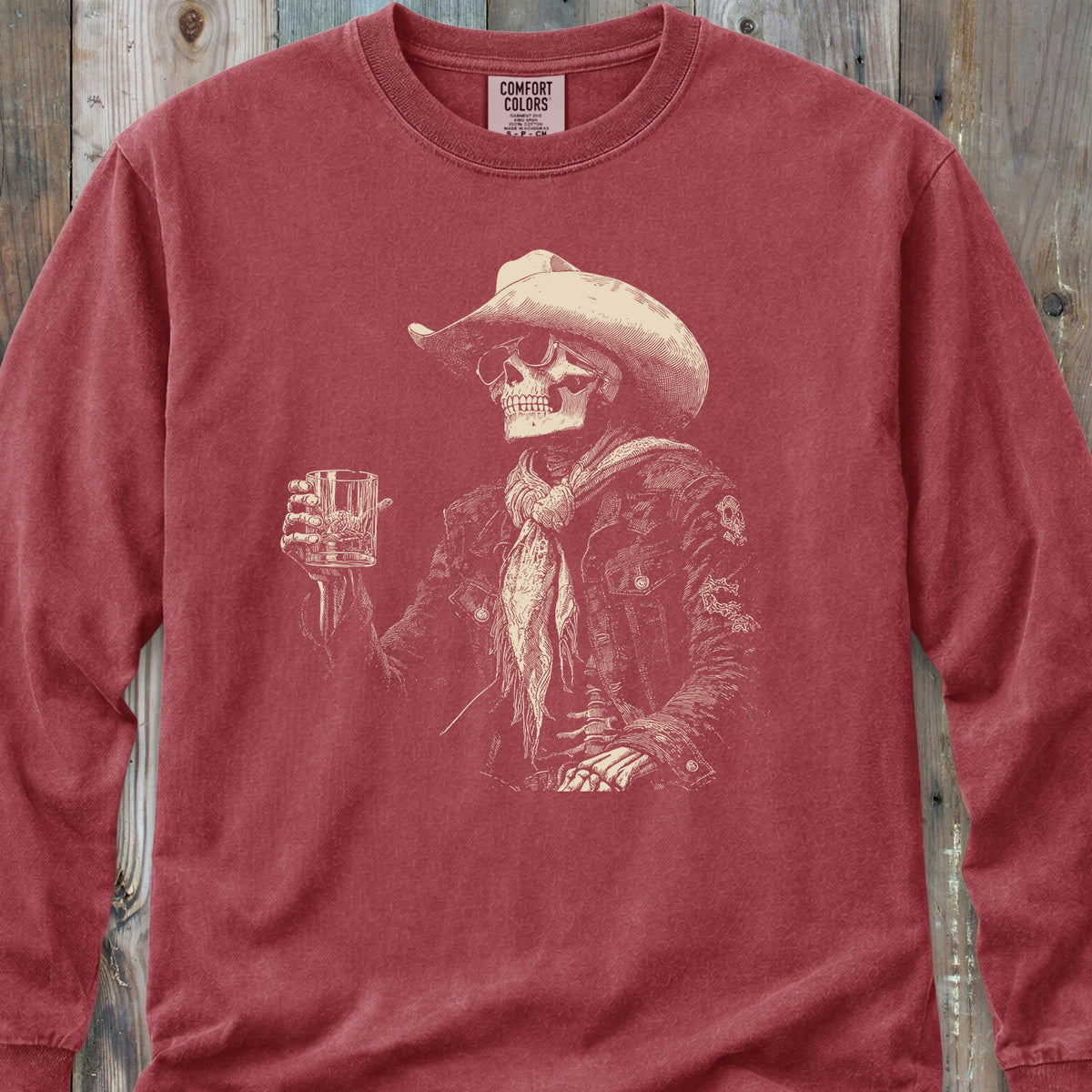 Skeleton After Hour Long-Sleeve Tee