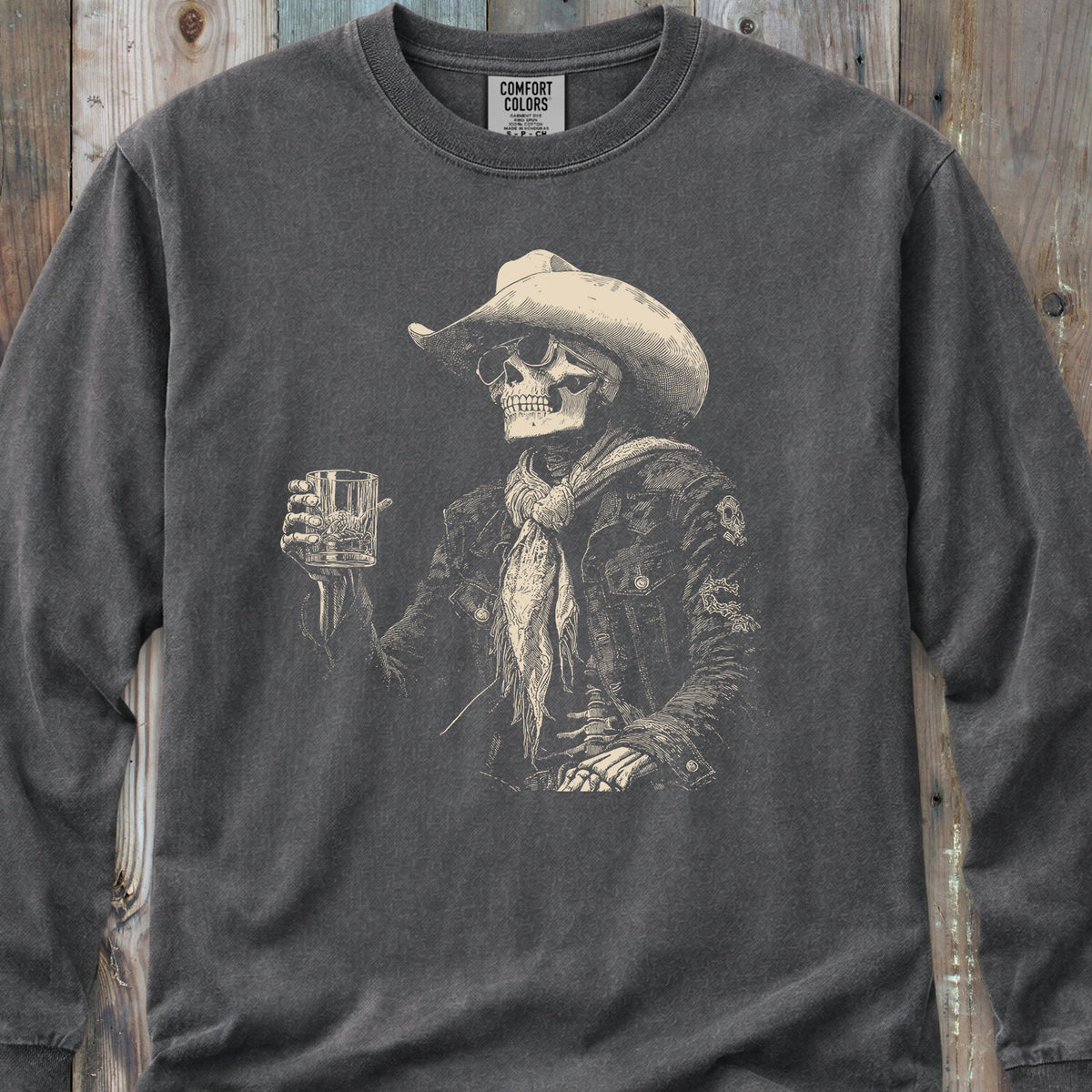 Skeleton After Hour Long-Sleeve Tee