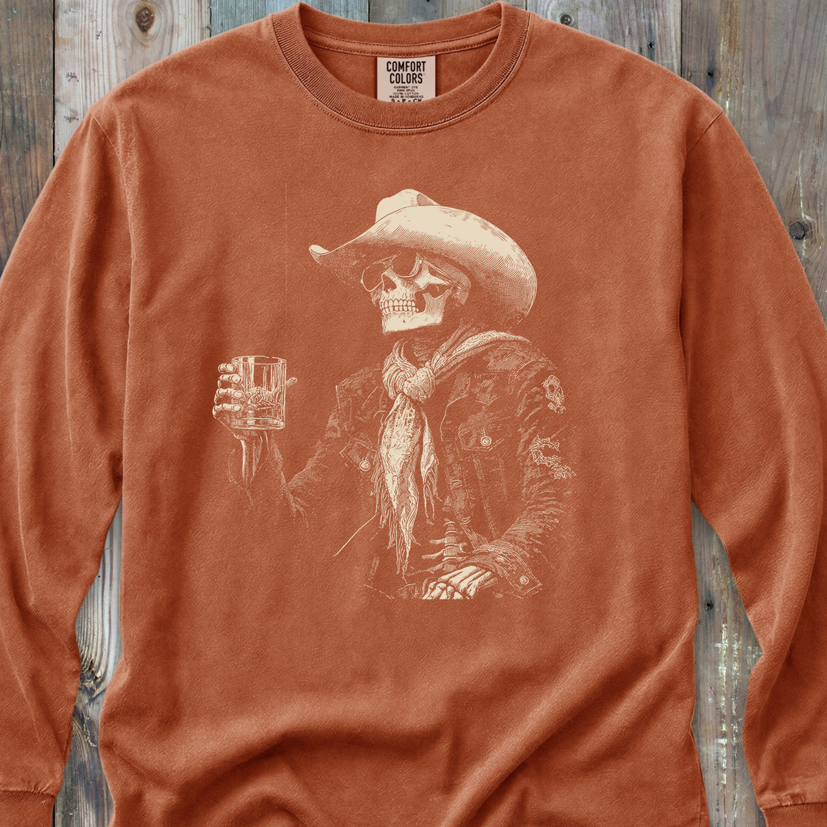 Skeleton After Hour Long-Sleeve Tee