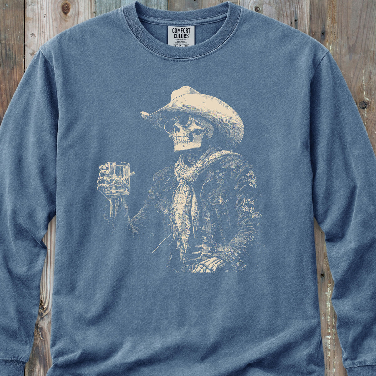 Skeleton After Hour Long-Sleeve Tee