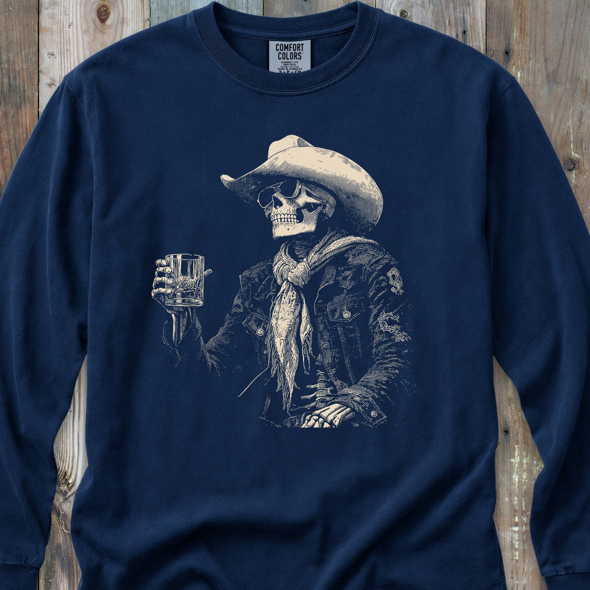 Skeleton After Hour Long-Sleeve Tee