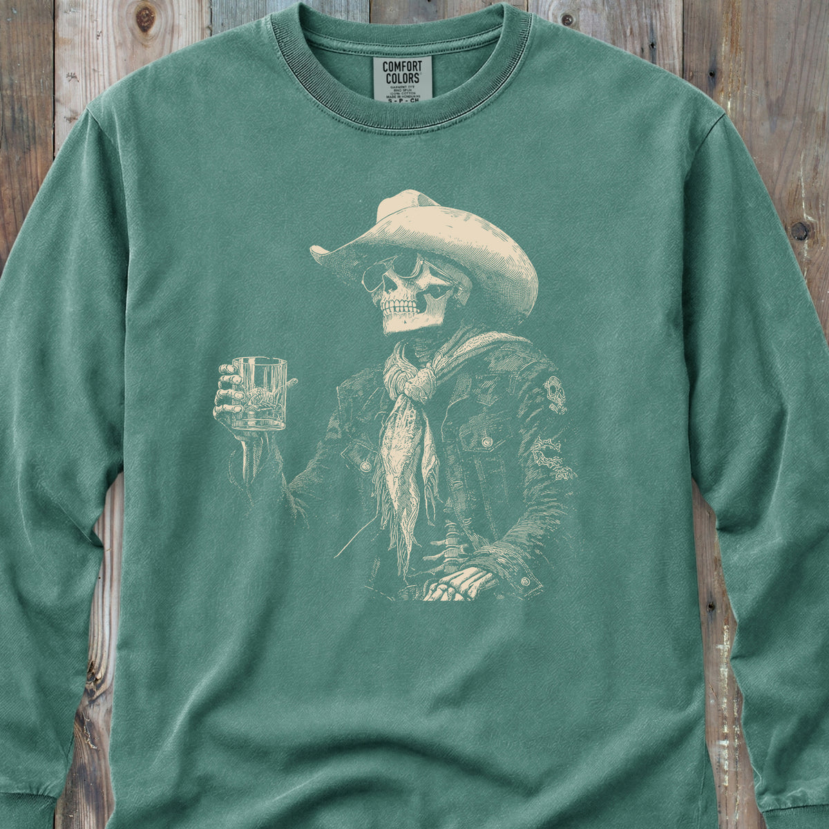 Skeleton After Hour Long-Sleeve Tee