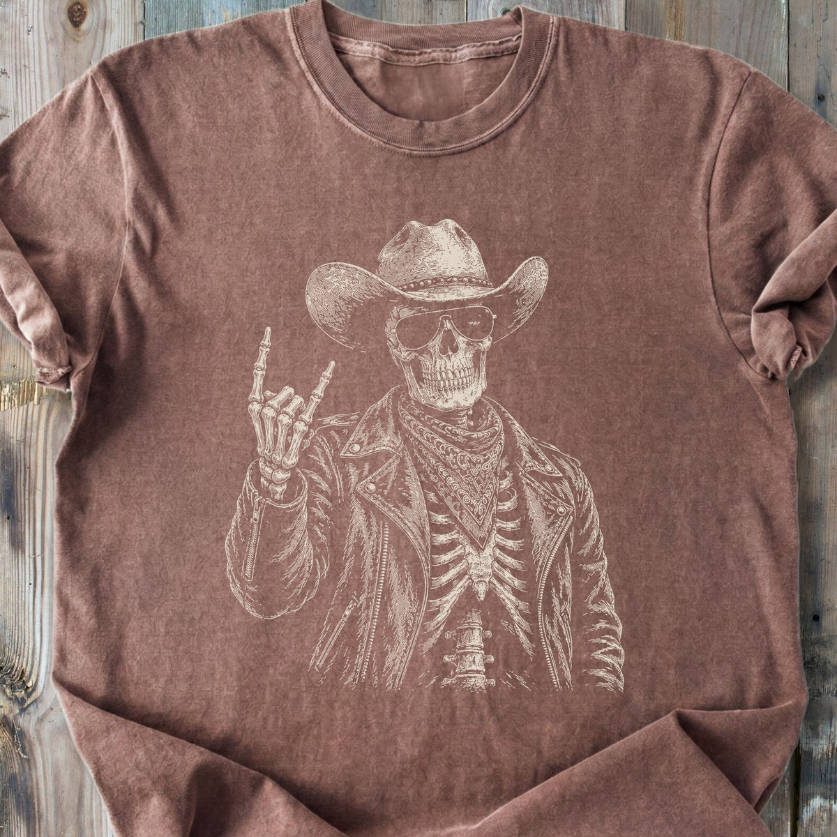Still Rockin' Skeleton - Premium Heavyweight Tee
