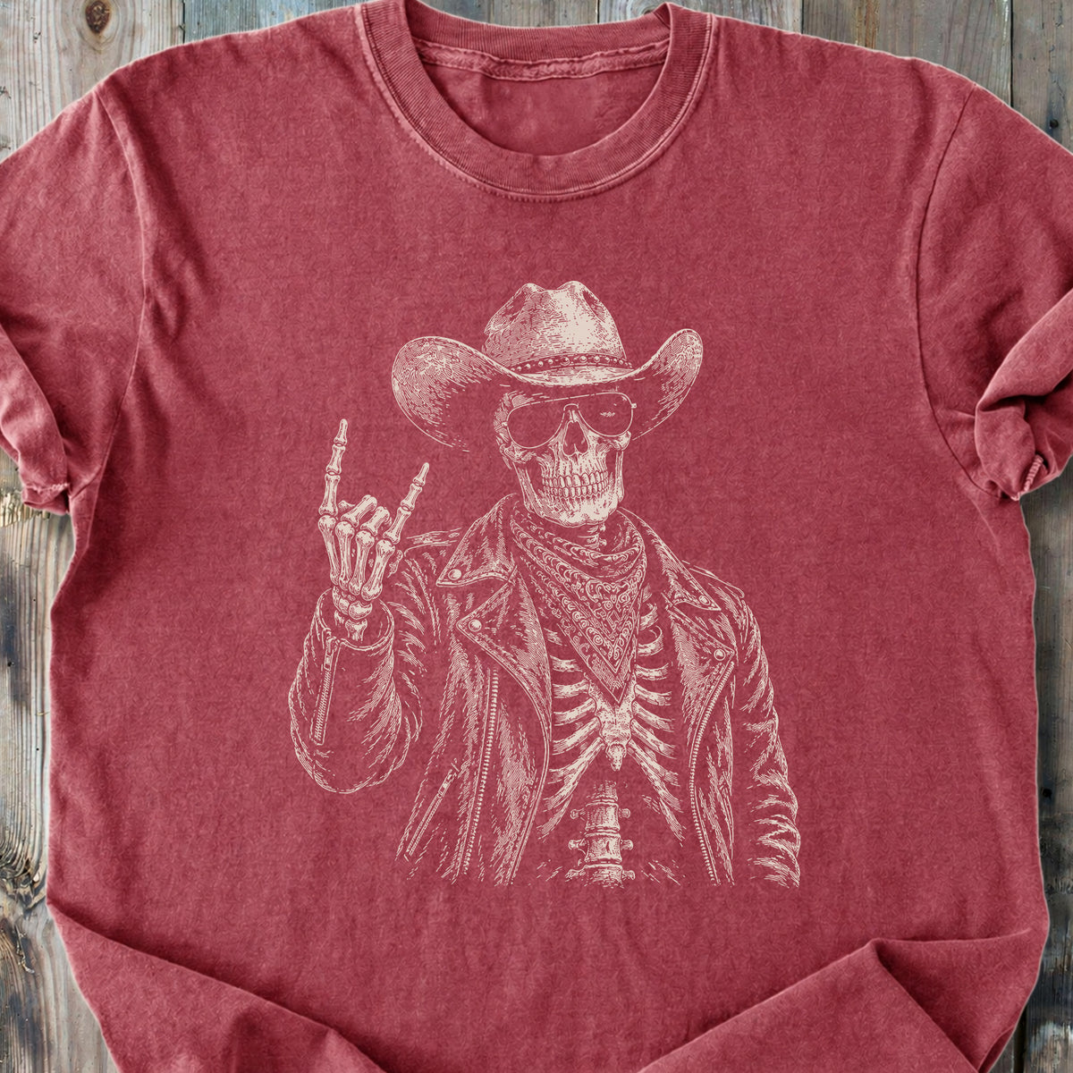 Still Rockin' Skeleton - Premium Heavyweight Tee