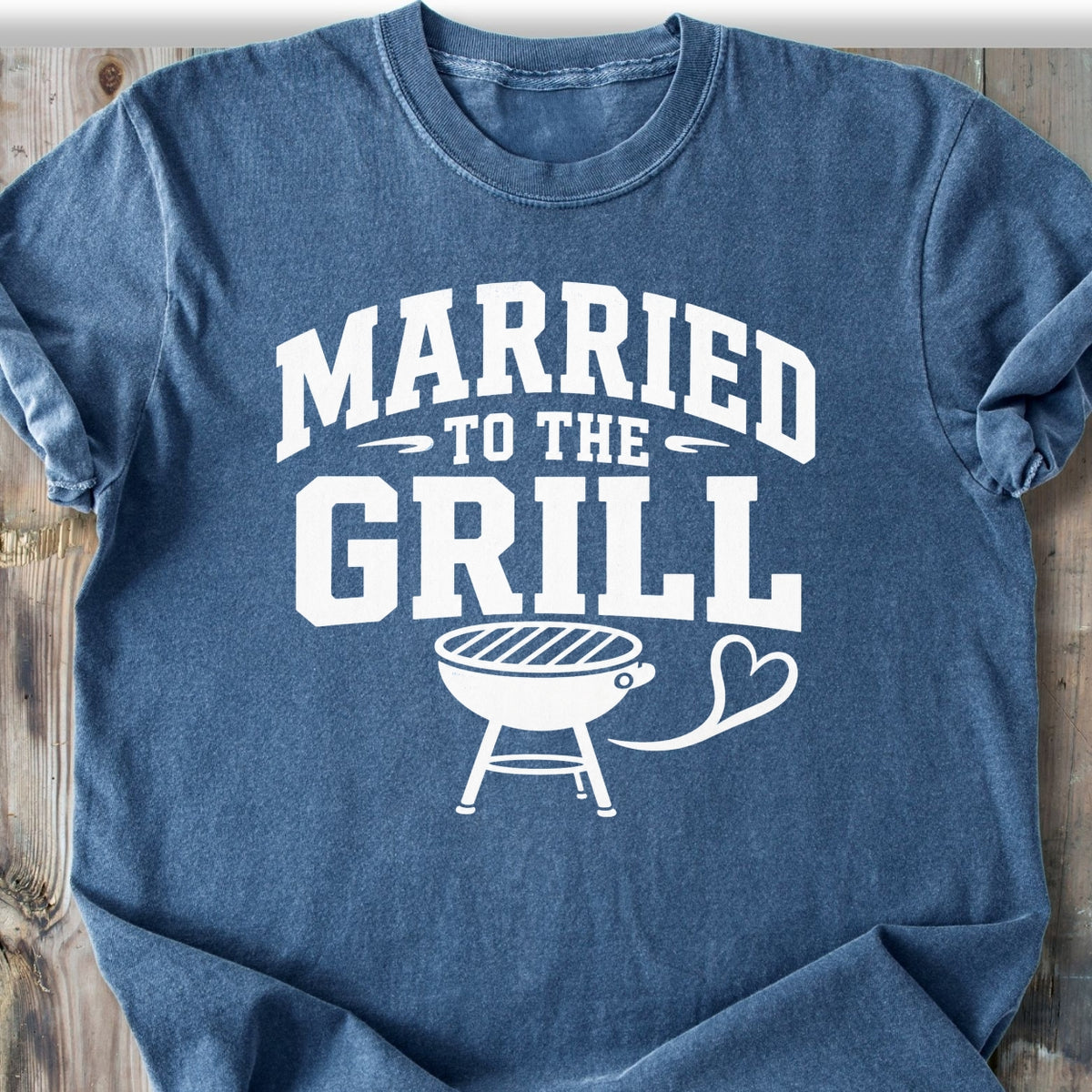 Married To The Grill - Premium Heavyweight Tee