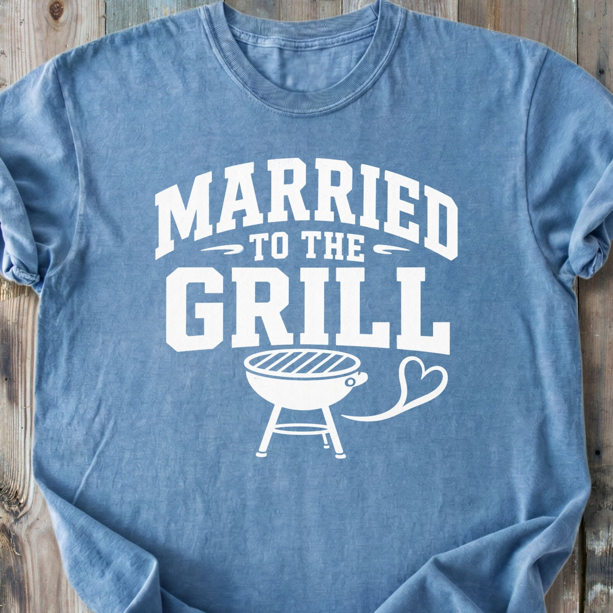 Married To The Grill - Premium Heavyweight Tee