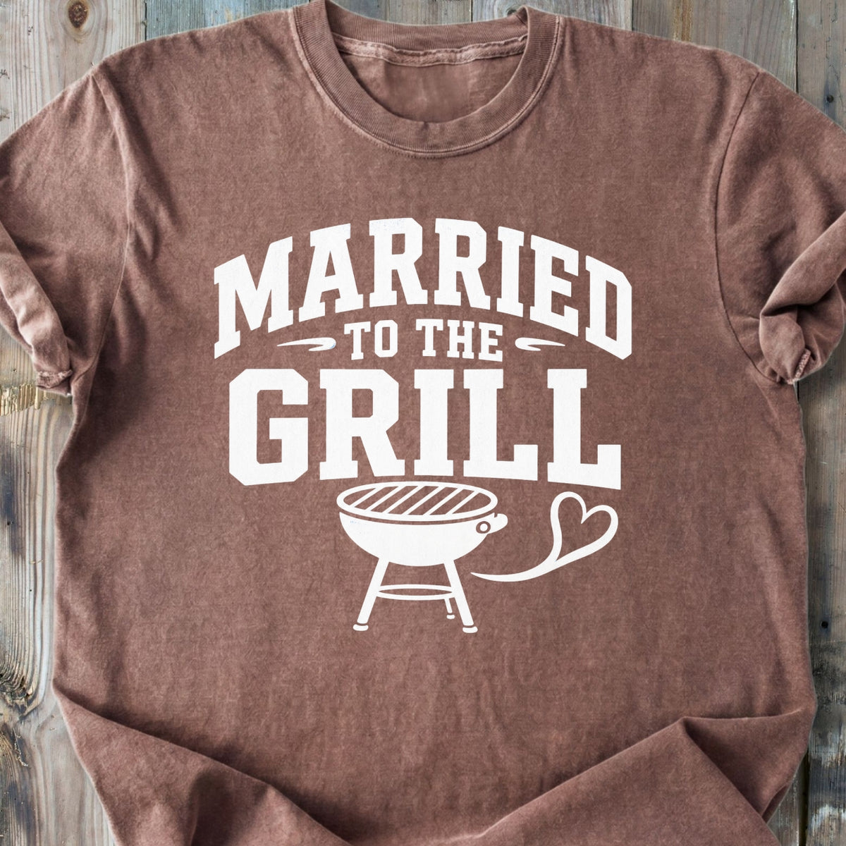 Married To The Grill - Premium Heavyweight Tee