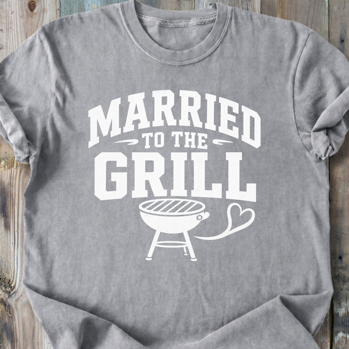 Married To The Grill - Premium Heavyweight Tee