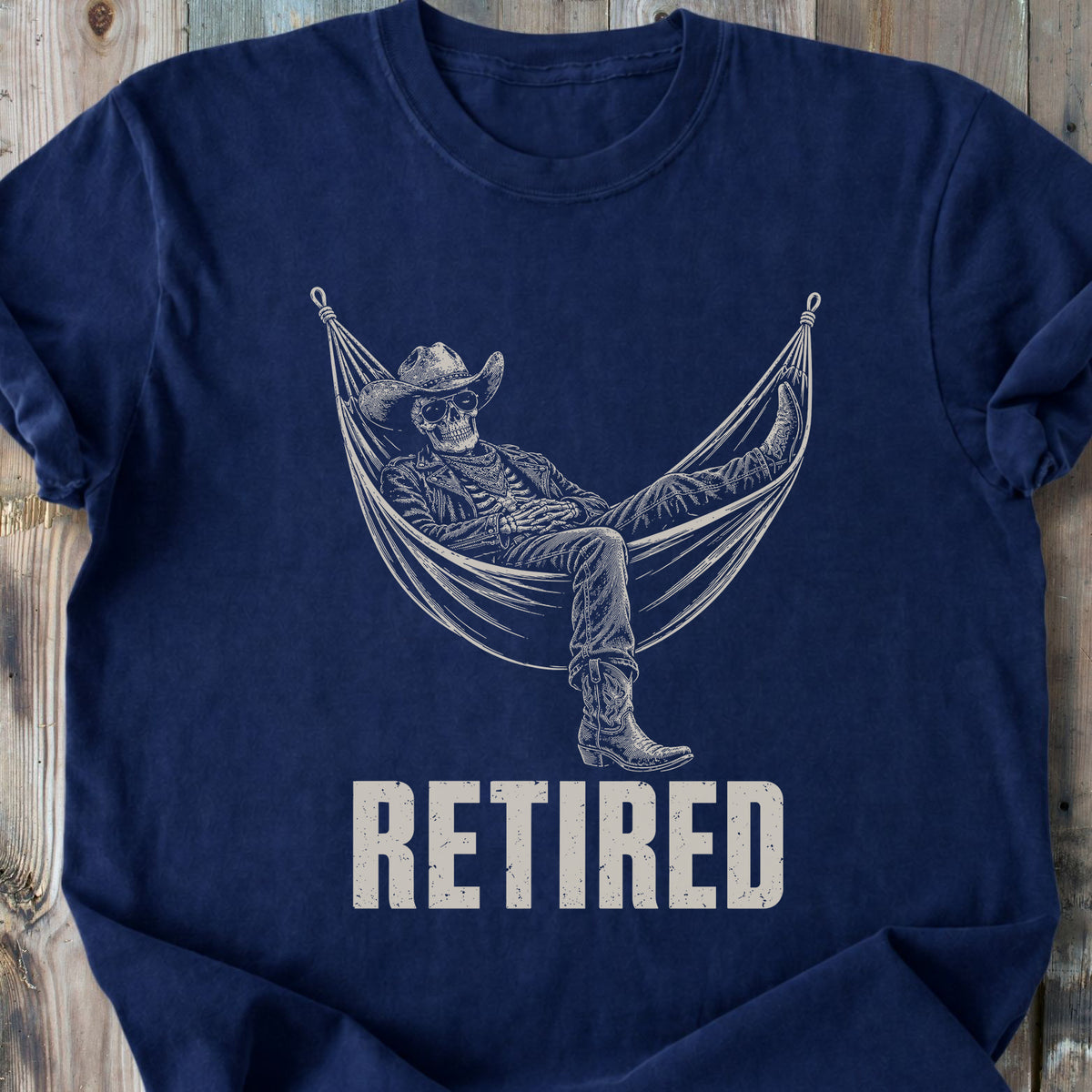 Retired Skeleton - Premium Heavyweight Tee