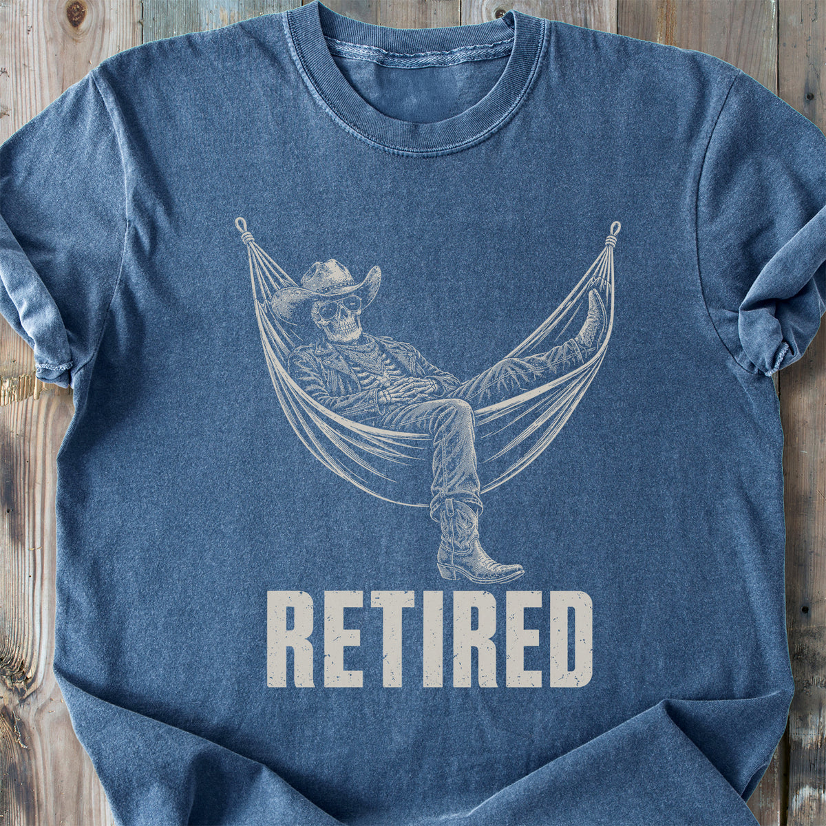 Retired Skeleton - Premium Heavyweight Tee