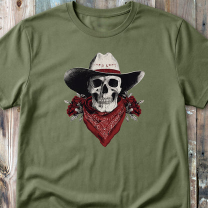 Western Cowboy Skull T-shirt