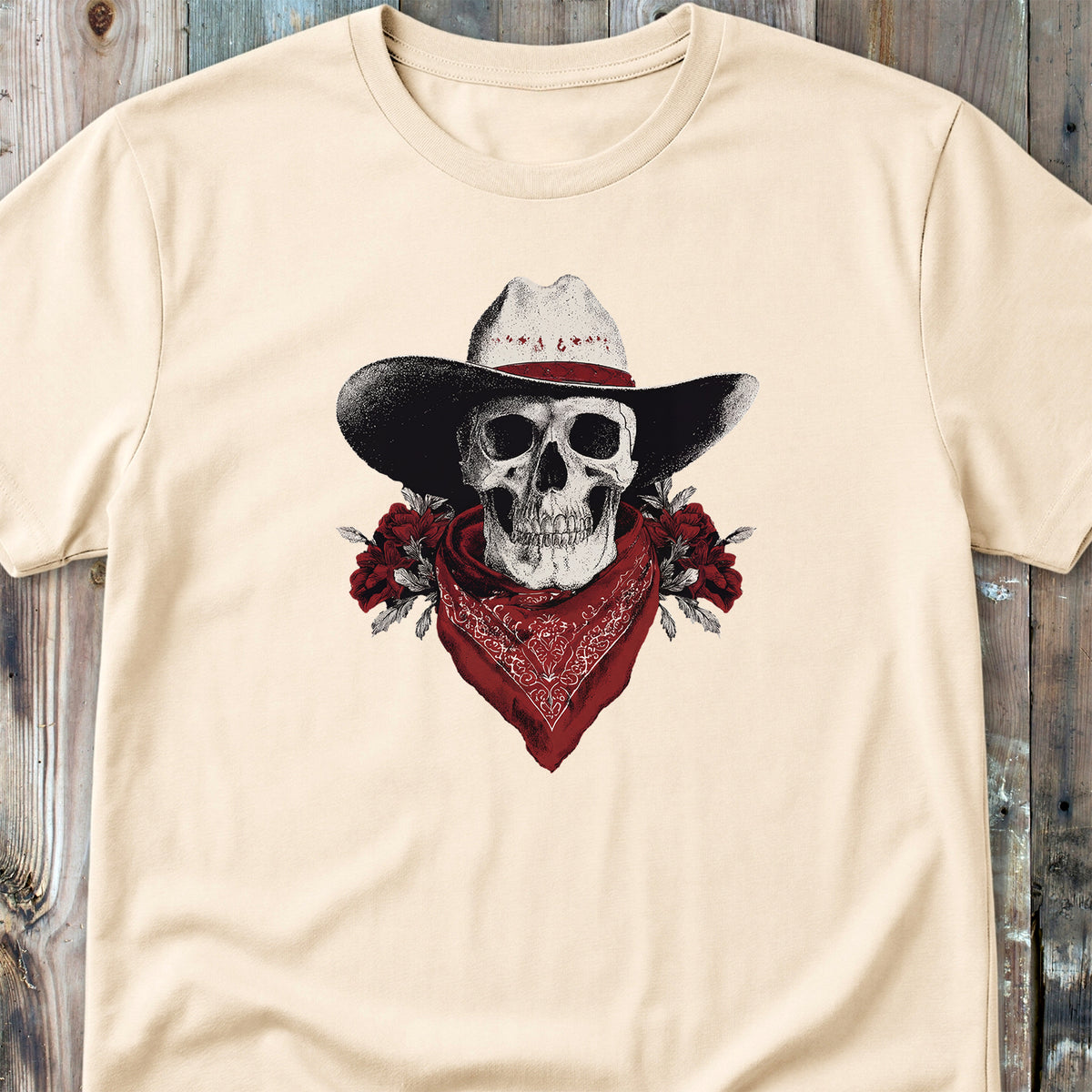 Western Cowboy Skull T-shirt