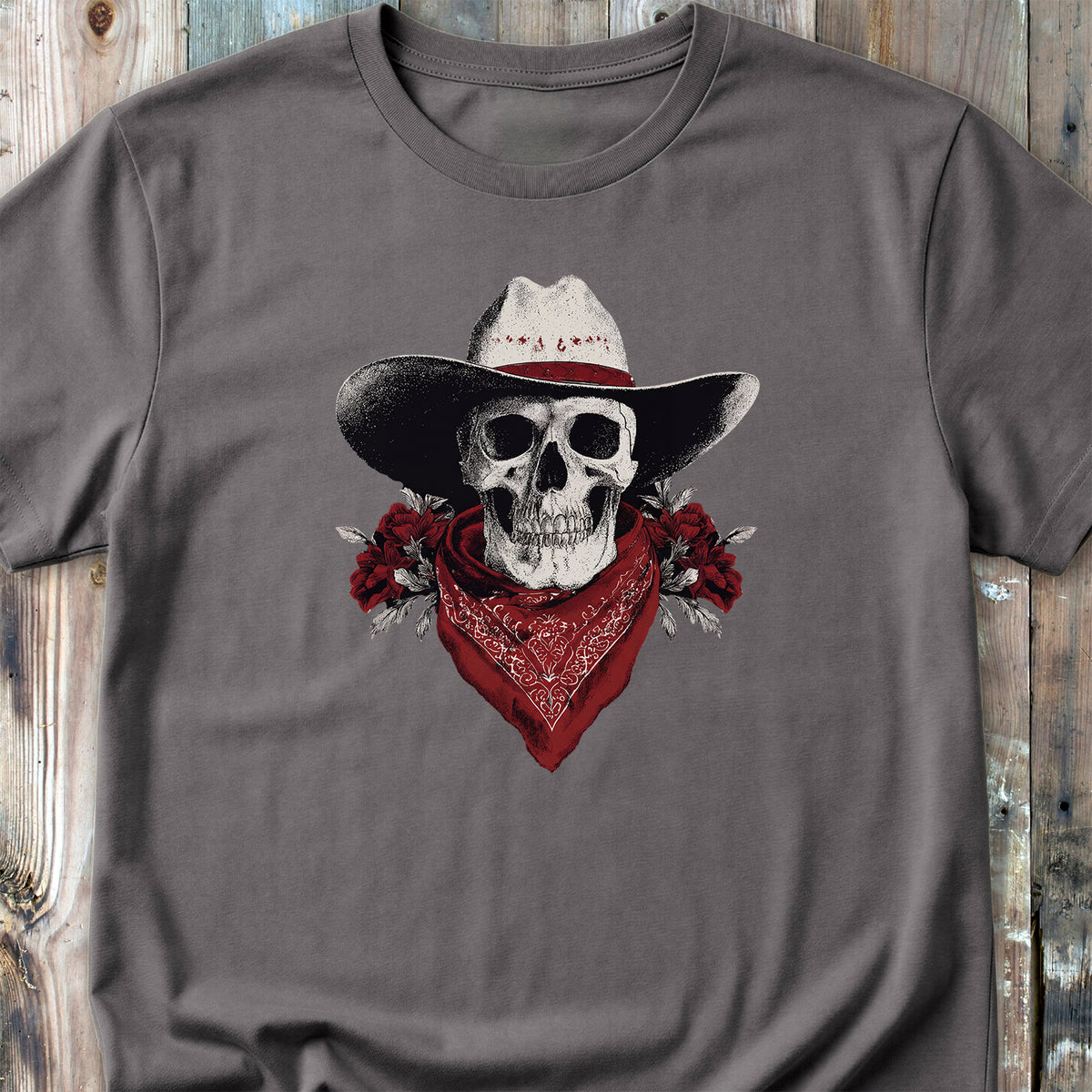 Western Cowboy Skull T-shirt
