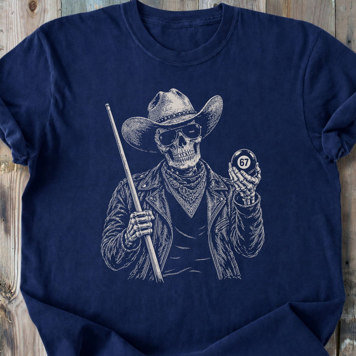 The Hustler 67 Skeleton - Premium Heavyweight Tee