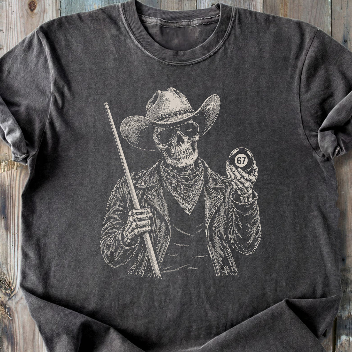 The Hustler 67 Skeleton - Premium Heavyweight Tee