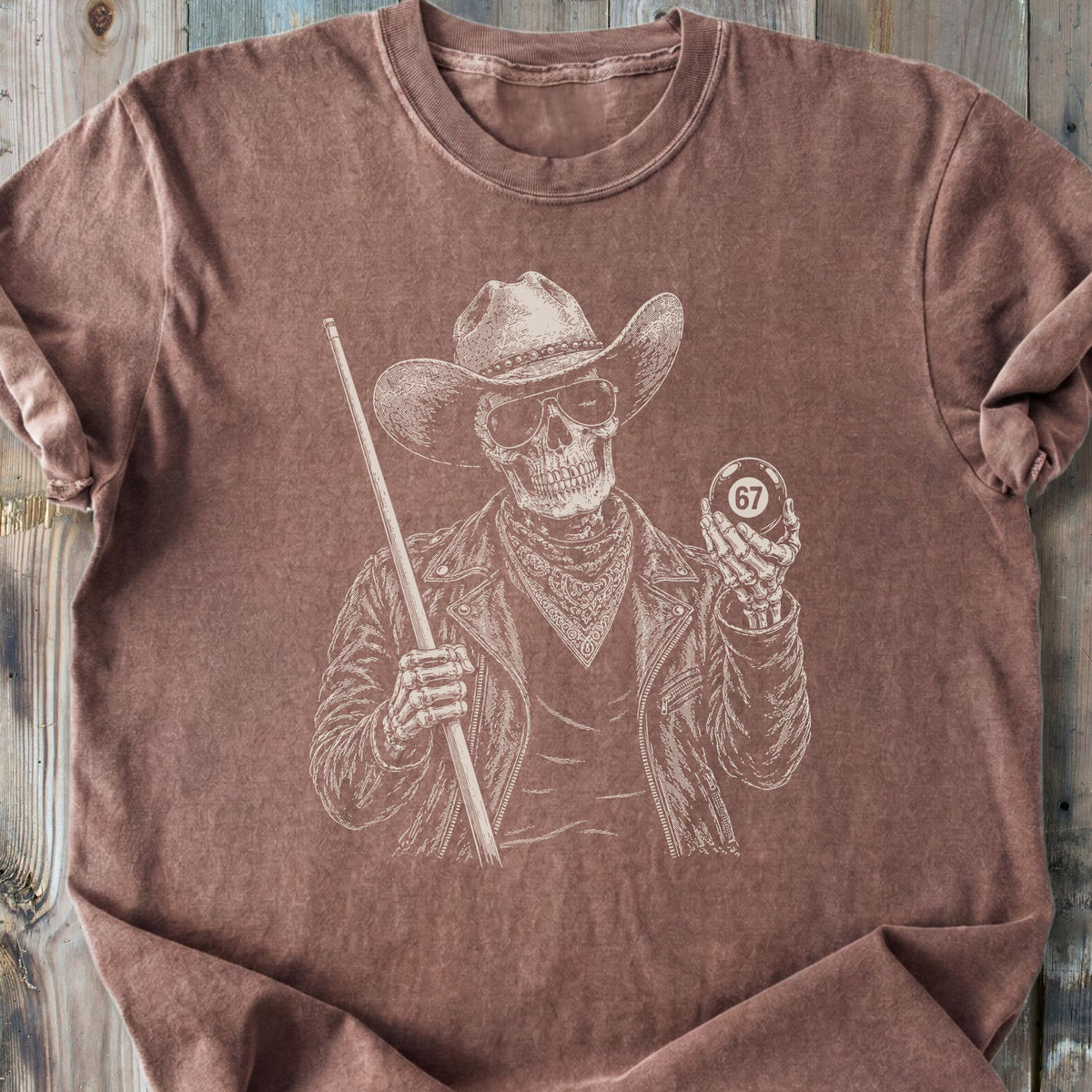 The Hustler 67 Skeleton - Premium Heavyweight Tee