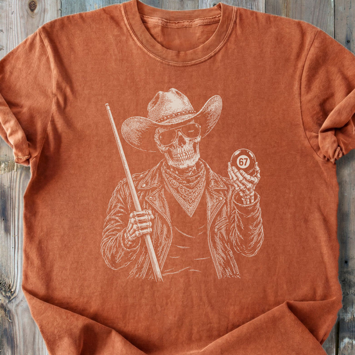 The Hustler 67 Skeleton - Premium Heavyweight Tee