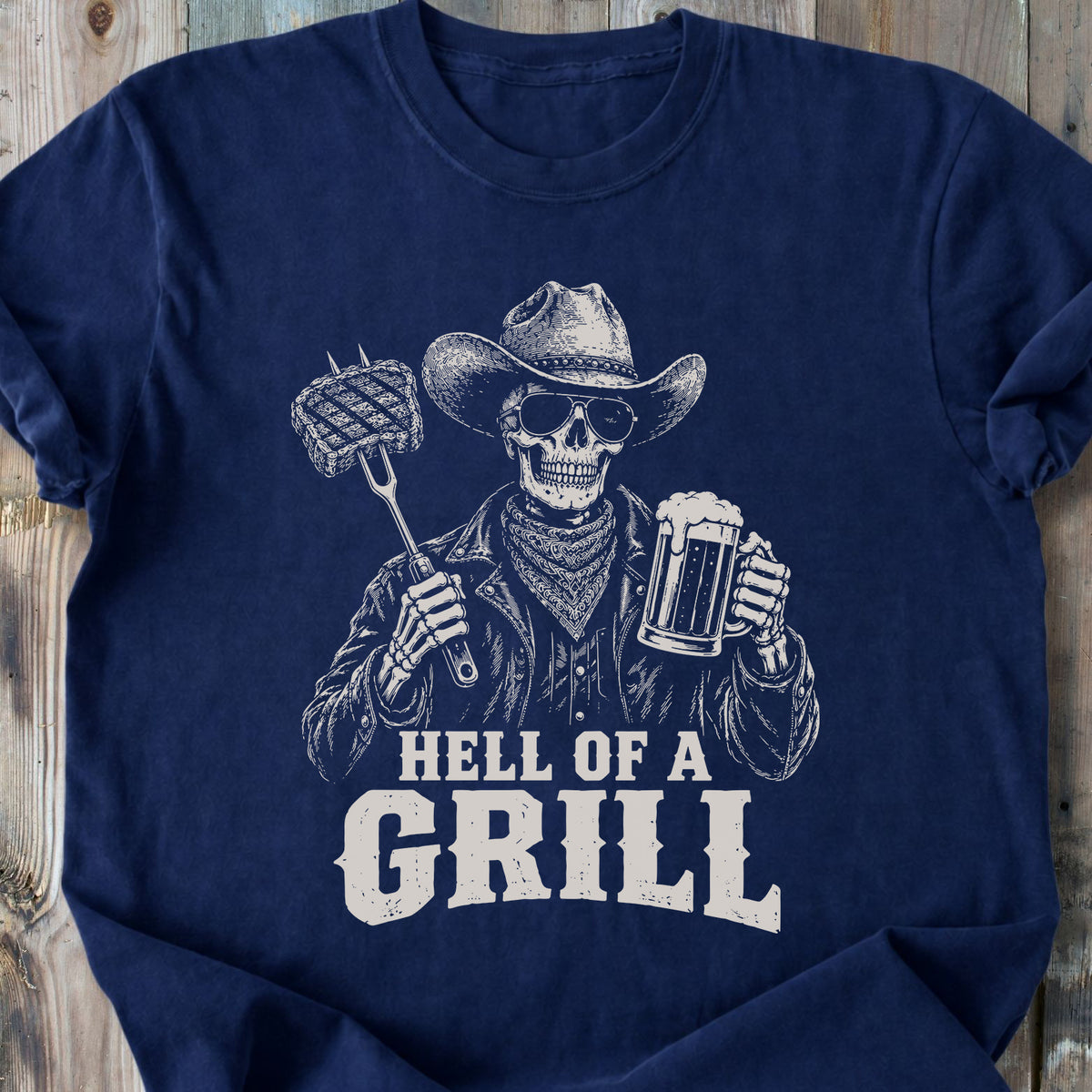 Hell Of A Grill - Premium Heavyweight Tee